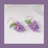 Cute Purple Grape String Earrings – Stylish Gifts — 4