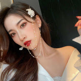 Women's Barrette All-in-One Long Tassel Earrings – Gifts for Her — 1