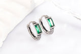 Fashion Crater Texture Green Stone Earrings – Stylish Gifts — 5