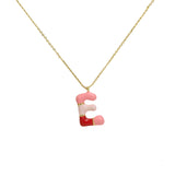 Brass Epoxy Capsule 26 Letter Necklace For Women – Jewelry Gift Ideas — 10