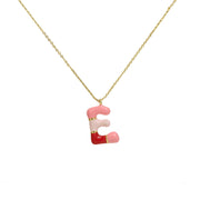 Brass Epoxy Capsule 26 Letter Necklace For Women – Jewelry Gift Ideas — 10