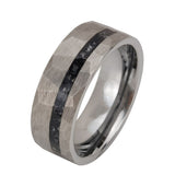 Fashion Flat Steel Tungsten Gold Ring – Stylish Gifts — 2