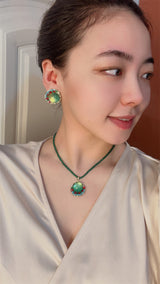 Court Retro Crystal Glass Color Earrings – Jewelry Gift Ideas — 14