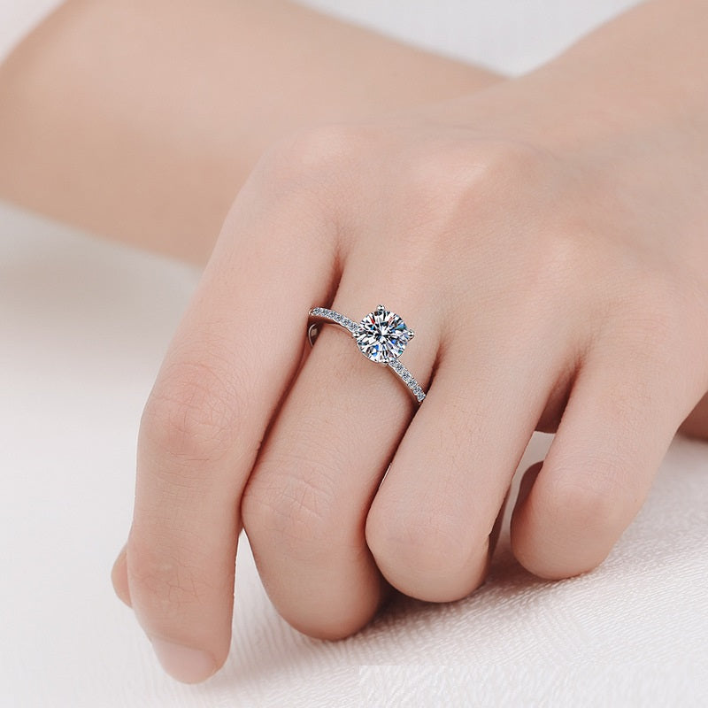 S925 Sterling Silver Plated Pt925 Gold Ring Female 1 – Gifts for Her — 1