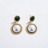 Earrings Frosted Shell Beads Solid Color – Special Occasion Gifts — 8