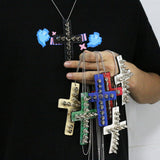 Y2g Heavy Industry Spike Leather Cross Necklace – Jewelry Gift Ideas — 6