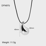 Dropper Pendant Necklace 16k Gold Titanium Steel – Jewelry Gift Ideas — 8