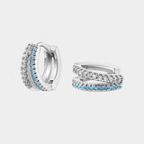 Light Luxury Minority Zircon Blue 925 Sterling Silver – Gifts for Her — 3