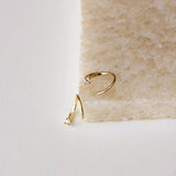 Creative Geometric C- Type Design Micro Inlaid Zircon – Useful Gifts — 2