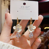Fashion Flower Zircon Elegant Retro Earrings – Stylish Gifts — 13