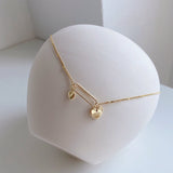 Love Pin Pendant Necklace Women's Short Style – Jewelry Gift Ideas — 1