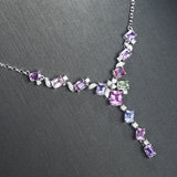 Lavender Diamond Tourmaline Set Chain – Meaningful Gifts — 4
