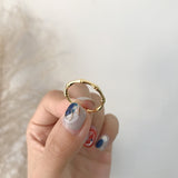 S925 Sterling Silver Golden Fashion Bamboo Ring – Stylish Gifts — 2