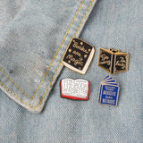 Cartoon book flip book brooch – Jewelry Gift Ideas — 9