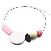 Wood necklace female candy color – Jewelry Gift Ideas — 6