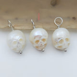 Silver Plated Vintage Freshwater Skull Pendant – Jewelry Gift Ideas — 5