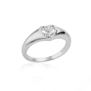 Hollow Out SUNFLOWER Love Heart-shaped Ring – Gifts for Couples — 5