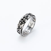 Skull Couple Ring Vintage Old Domineering Men's Cross – Gifts for Him — 4