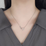 Pure Silver Hoop Love Necklace – Jewelry Gift Ideas — 1