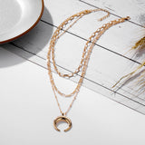 Korean Jewelry Multi-Layer Chain Head Pendant – Jewelry Gift Ideas — 8