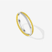 S925 Sterling Silver Gold And Silver Stitching – Jewelry Gift Ideas — 2