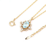 Retro Natural Sky Blue Necklace – Jewelry Gift Ideas — 1
