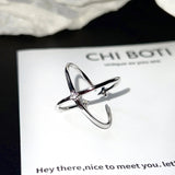 Four Eight-pointed Stars Rhinestone Ring For Women – Gifts for Her — 5