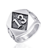 Stainless Steel Men's Ring Titanium Steel Ghost Head – Gifts for Him — 5