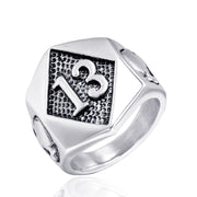 Stainless Steel Men's Ring Titanium Steel Ghost Head – Gifts for Him — 5