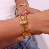 Personal Influencer Bracelet Stainless Steel Gold – Jewelry Gift Ideas — 6