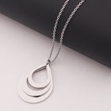 Stainless Steel Three Name Letter Custom Necklace – Jewelry Gift Ideas — 10