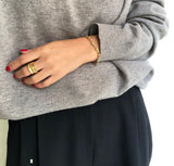 Geometric minimalist irregular ring design sense – Gifts for Her — 2