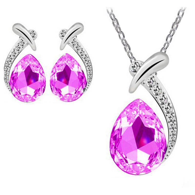 Crystal Necklace Water Drop Korean Style Clavicle – Jewelry Gift Ideas — 1