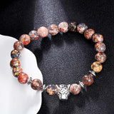 Natural Stone Owl Head Yoga Bracelet – Jewelry Gift Ideas — 14