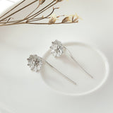Silver Plated Sun Flower Earrings – Birthday Gifts — 9