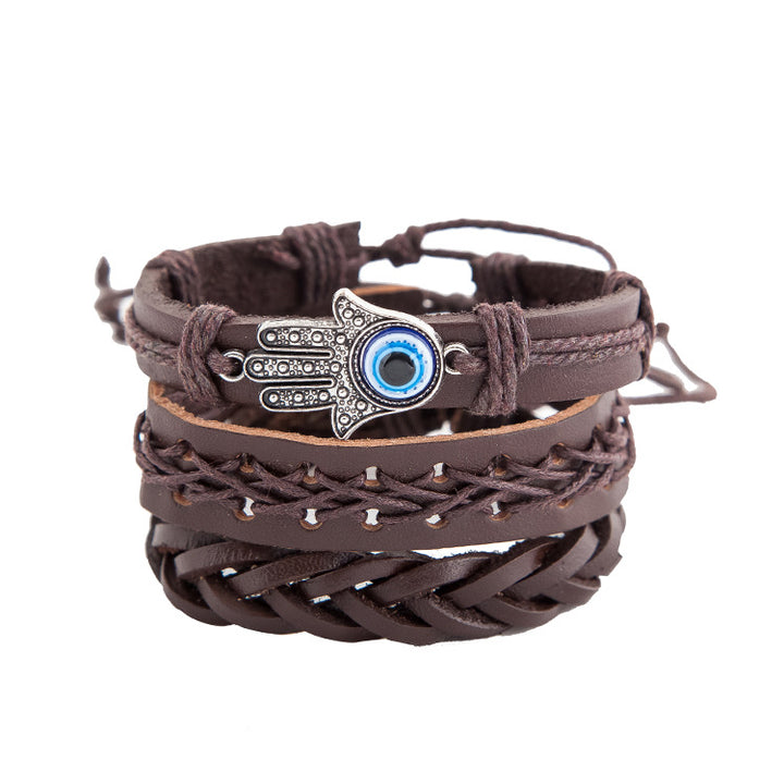 Palm Eye Leather Men's Bracelet – Jewelry Gift Ideas — 1