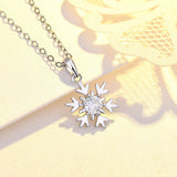 Simple Snowflake Pendant Necklace For Women Light – Jewelry Gift Ideas — 7