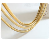 Metal Texture Gold-plated Stitching Soft Snake – Jewelry Gift Ideas — 15