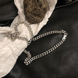 Neutral Texture Heavy Industry Punk Couple Chain – Jewelry Gift Ideas — 6