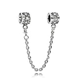 Logo Love Pentagram Bow Safety Chain Bracelet – Jewelry Gift Ideas — 6