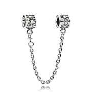 Logo Love Pentagram Bow Safety Chain Bracelet – Jewelry Gift Ideas — 6