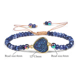 Natural Stone Woven Bracelet Mixed Shape Beads – Jewelry Gift Ideas — 9