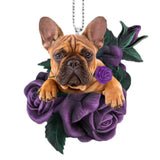 Rose Dog Acrylic Flat Pendant – Jewelry Gift Ideas — 7