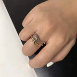 Wave two-tone ring – Surprise Gifts — 8