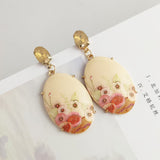 Earrings for Women Flower Printed – Gifts for Her — 1
