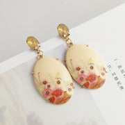 Earrings for Women Flower Printed – Gifts for Her — 1