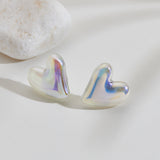 Baroque Irregular Heart Acrylic Earrings Dazzling – Jewelry Gift Ideas — 4
