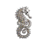 Ocean Series Fashion Diamond Seahorse Brooch – Stylish Gifts — 2