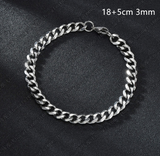 Stainless Steel Six Side Grinding Cuban Bracelet – Jewelry Gift Ideas — 1