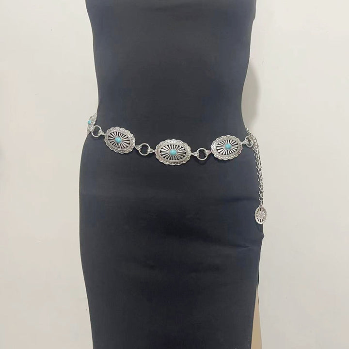 Women's Diamond Turquoise Waist Chain – Gifts for Her — 1